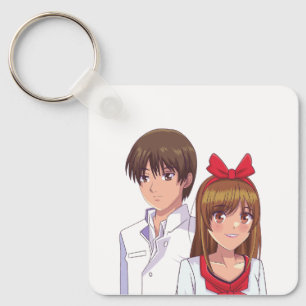 Porte-clés Mignon Art Manga Romantique