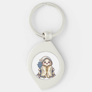 Porte-clés Mignon Barnous Marocain Kawaii et Main de Khamsa