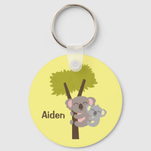 Porte-clés Mignon bébé ours koala et maman pour les enfants