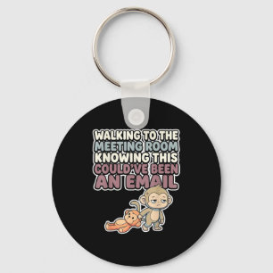 Porte-clés Mignon bébé singe mème kawaii macaque japonais
