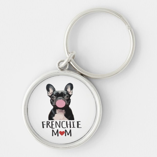 Porte-clés Mignon bouledogue français (Devant)
