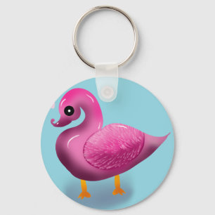 Porte-clés Mignon Canard Rose Kawaii & Art pour Nurserie à Co