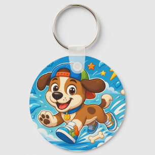 Porte-clés Mignon Chien de Dessin Animé pour Enfants