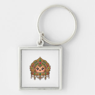 Porte-clés Mignon Couronne de Mariée Marocaine Kawaii Traditi