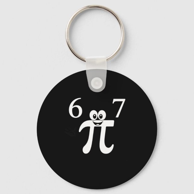 Porte-clés Mignon dessin animé Pi blague mathématique - Pério (Recto)