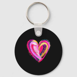 Porte-clés Mignon graphique de cœur d'amour pour hommes femme