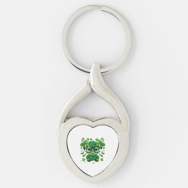 Porte-clés mignon Jour de la Saint Patrick mignon shamrock da (Devant)