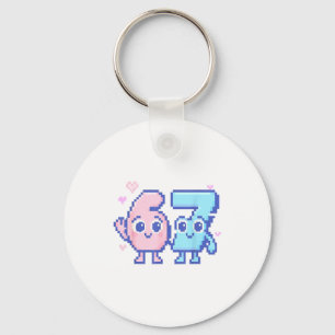 Porte-clés Mignon Kawaii 67 Six Seven Mème 6 7 Filles Italien