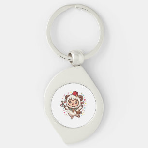 Porte-clés Mignon Kawaii Mouton Marocain Eid al-Adha Chapeau