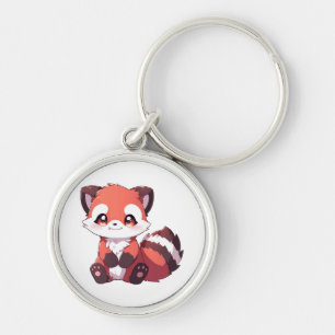 Porte-clés mignon panda roux