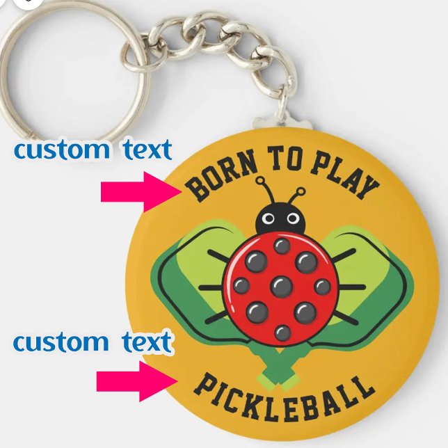 Porte-clés 🐞 mignon pickleball ladybug (Créateur téléchargé)