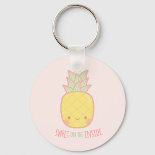 Porte-clés Mignon Sucré à l'Intérieur Pineapple Doodle