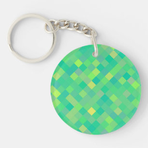 Porte-clés MIGNON Tendance Clair Motif Carré Multicolore