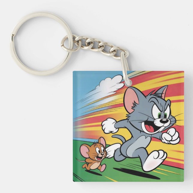 Porte-clés mignon Tom et Jerry  (Devant)