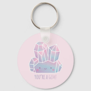 Porte-clés Mignon Vous Êtes Un Bijou Rose Pastel
