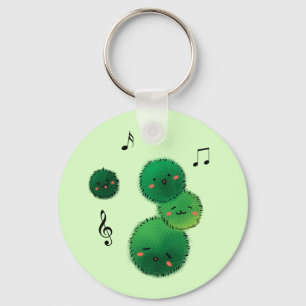 Porte-clés Mignonne Chant Marimo Moss Stack