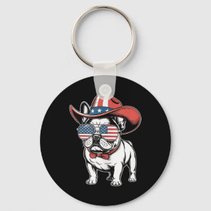 Porte-clés Mignonne Français Bulldog Funny Chien Usa American