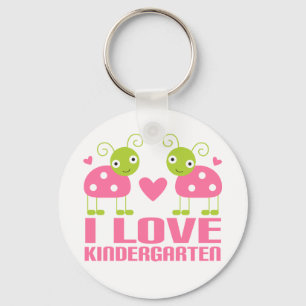 Porte-clés Mignonne I Love Kindergarten Ladybug Cadeau