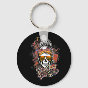 Porte-clés Mignonne Mais Avez-Vous Mort Messy Bun Sugar Skull