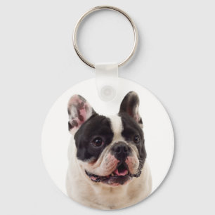 Porte-clés Mignonne mère Bouledogue Français Papa Frenchie Ch