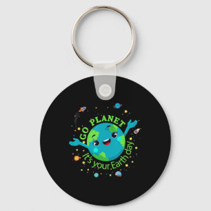 Porte-clés Mignonne Mère Jour des terres Sauvez Notre Planète