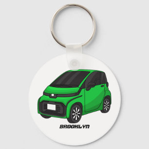 Porte-clés Mignonne micro-voiture verte