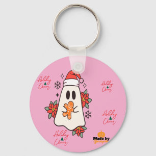 Porte-clés Mignonne Mug Fantôme de Noël   Pain d'épices de va