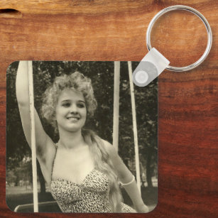 Porte-clés Mignonne Vintage Pin Up Girl Porte - clé