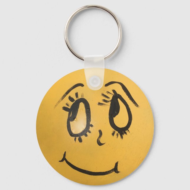 Porte-clés Mignonne Visage Heureux (Recto)