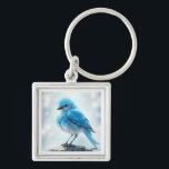 Porte-clés *~* Mignonne Whimsical Détails Oiseau Bleu AP54 Ar<br><div class="desc">PORTE - CLÉ porte - clé avec une zone pour vos INITIALES, MONOGRAM, NOM ou Supprimer Recherche AP54 pour des articles similaires - Energetiquement Amélioré Whimsical Cute Artistique Unique Original Creative Nature sujet d'art qui est numérique Sweet little Birdie, très détaillé, C'est un seul gros plan d'un Imaginaire Blue bird...</div>