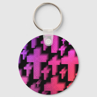 Porte-clés Mignonnes croix chrétiennes colorées et joyeuses
