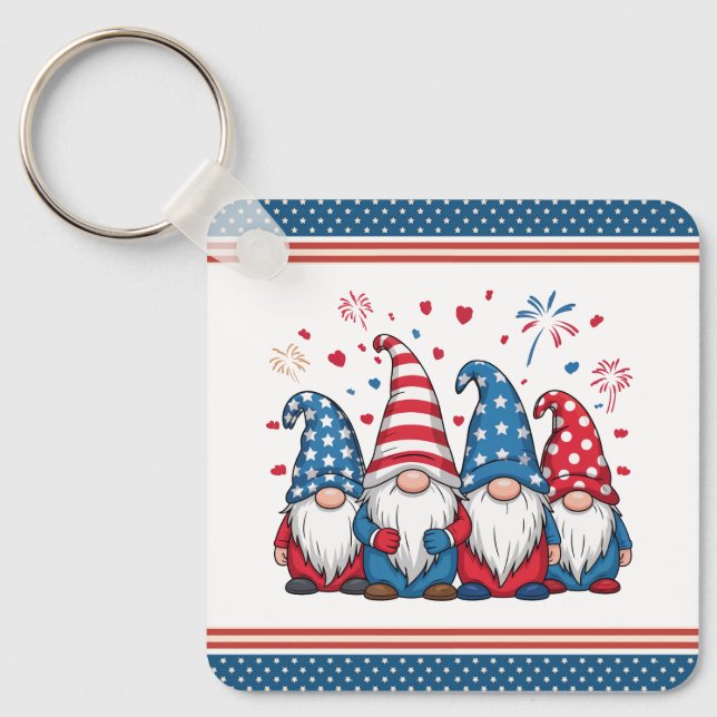 Porte-clés Mignons nains de dessin animé USA-68123 (Recto)