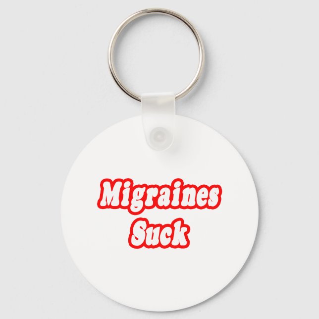 Porte-clés Migraines Suck (Recto)