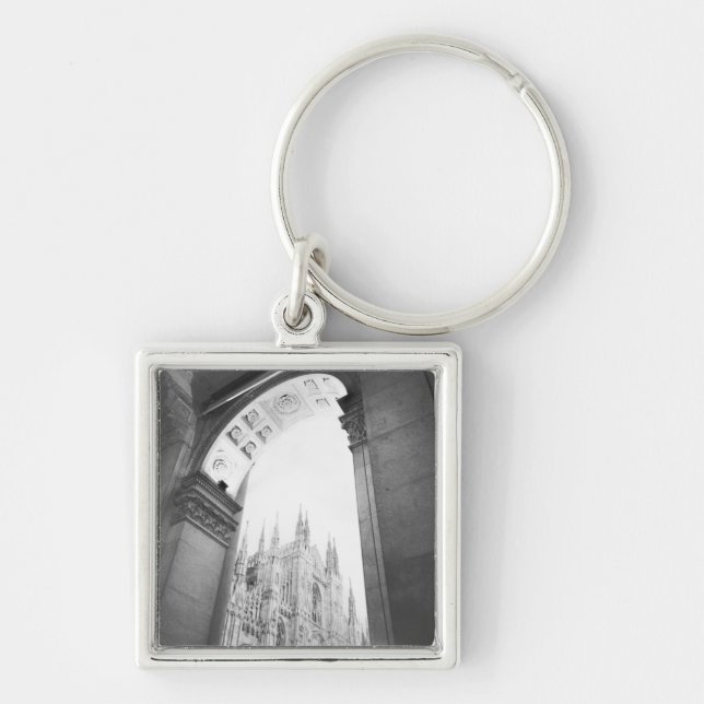 Porte-clés Milano Italie, Galleria Vue sur le Duomo (Devant)