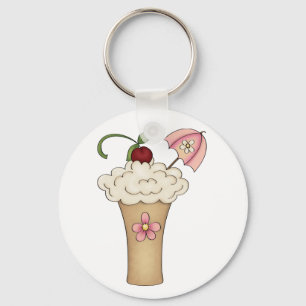 Porte-clés Milkshake avec un porte - clé de parapluie