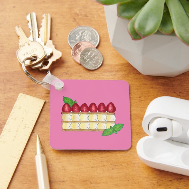 Porte-clés Mille Feuille Français Pâtisserie (Bureau)