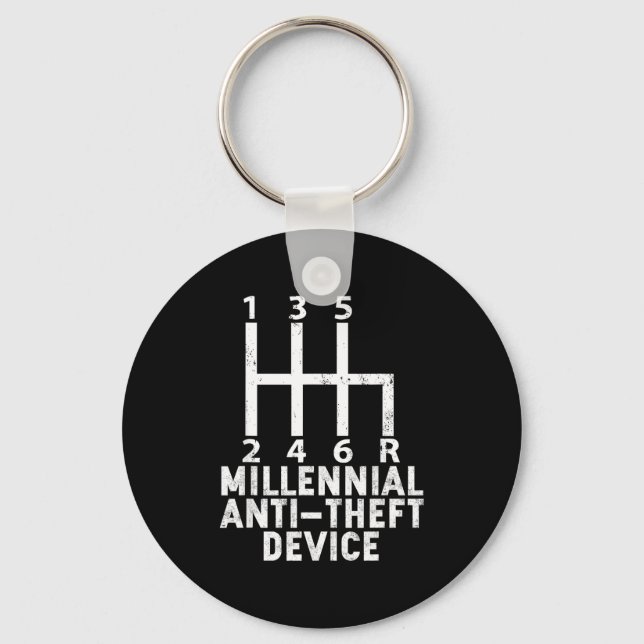 Porte-clés Millennial Anti Theft Device _ Funny Stick Shift  (Recto)