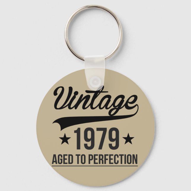 Porte-clés Millésime 1979 Vieilli à la perfection (Recto)