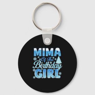 Porte-clés Mima De L'Anniversaire Fille Flammes De Neige Thèm