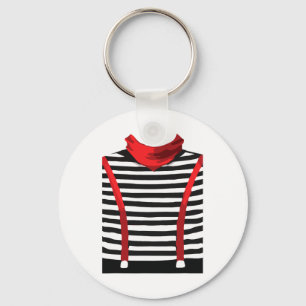 Porte-clés Mime Artiste Interprète Arts Halloween Costume Cos