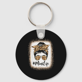 Porte-clés Mimi life léopard décoloré chignon décoiffé fête d