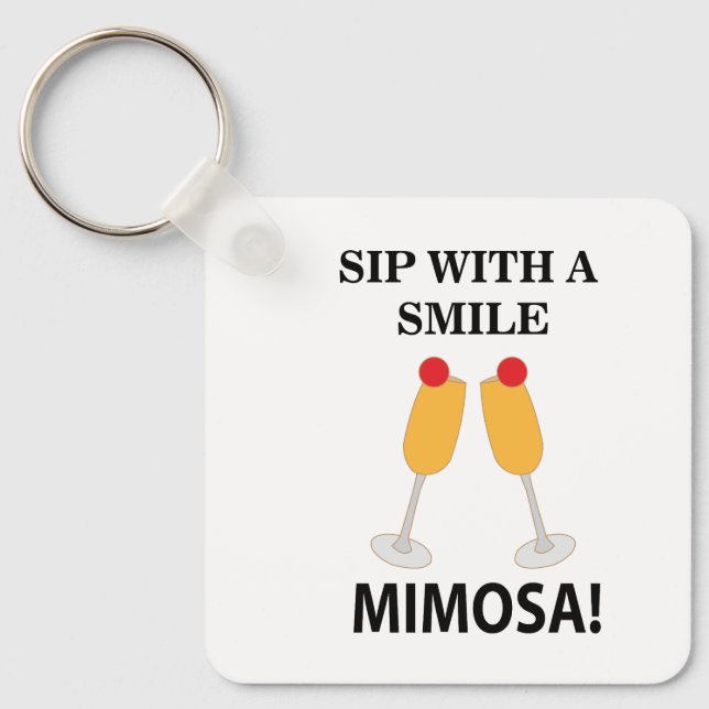 Porte-clés Mimosa Sip Avec Le Sourire Mimosa (Recto)