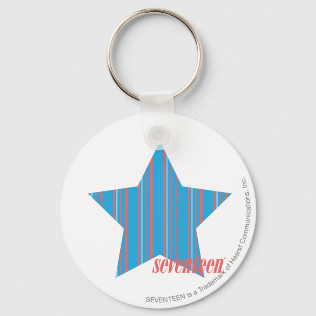 Porte-clés Minces bandes Aqua 2 (Recto)