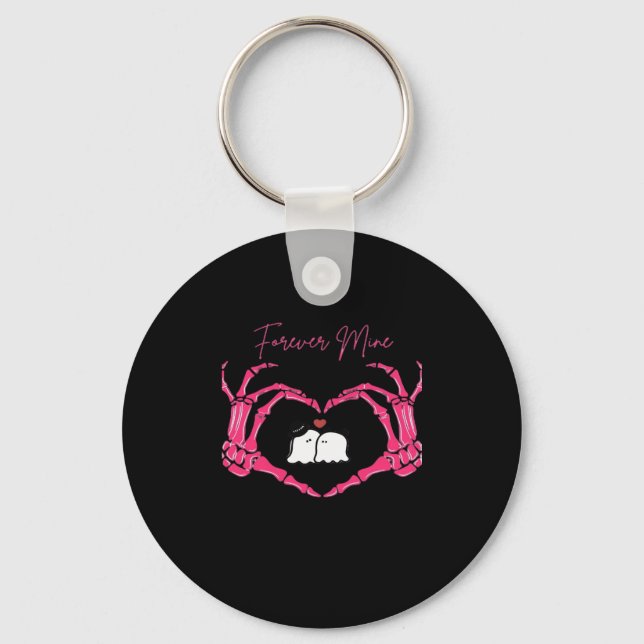 Porte-clés Mine, Valentines Classic - Squelette Mains Entendr (Recto)