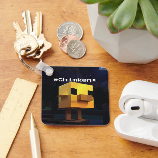 Porte-clés Minecraft Chimken (Personalized)