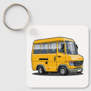 Porte-clés Mini bus caricature