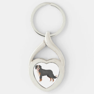 Porte-clés Mini chien mélange bernois