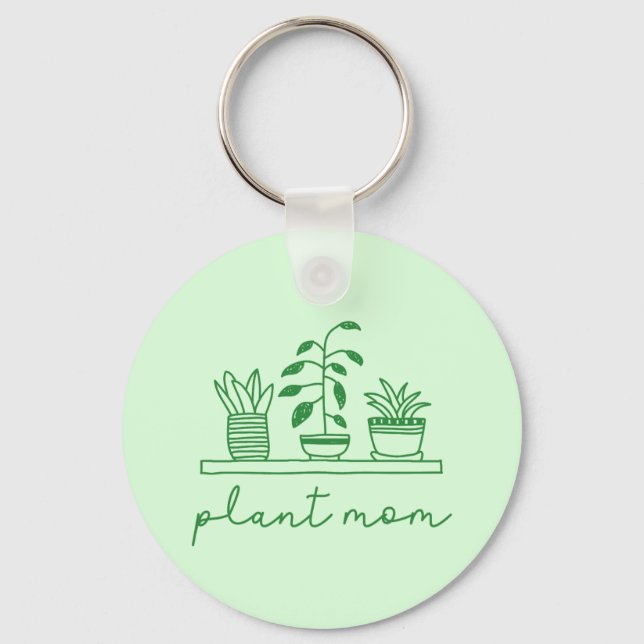 Porte-clés Mini Plante Maman mignonne Plante (Recto)