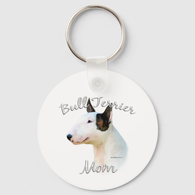 Porte-clés Miniature Bull Terrier Maman 2 (Recto)