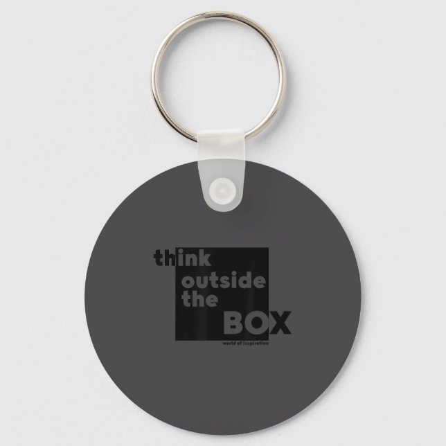 Porte-clés Minimalist Think Outside The Box  (Recto)